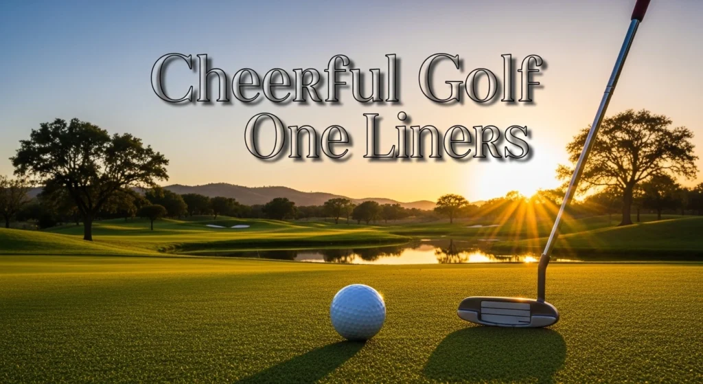 Cheerful Golf One Liners