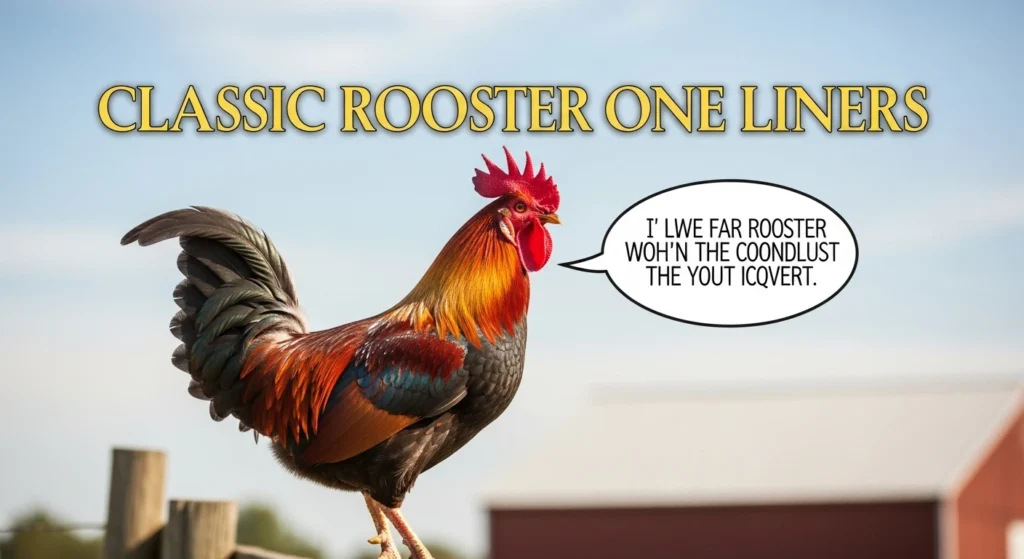Classic Rooster One Liners