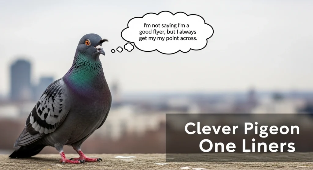 Clever pigeon one liners