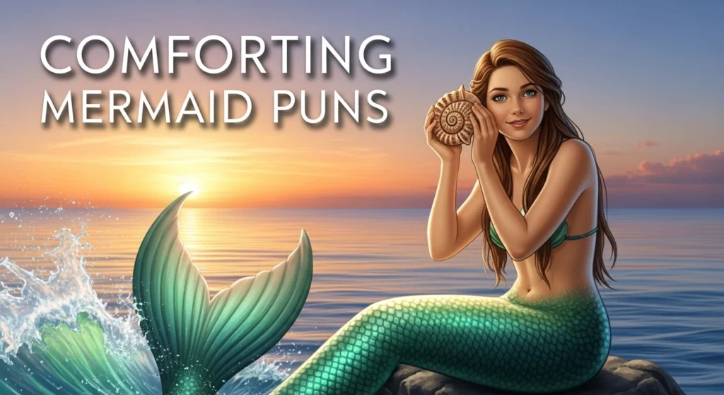 Comforting Mermaid Puns