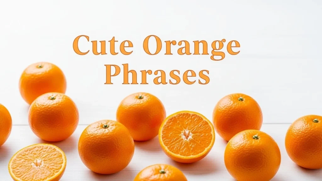 Cute Orange Phrases