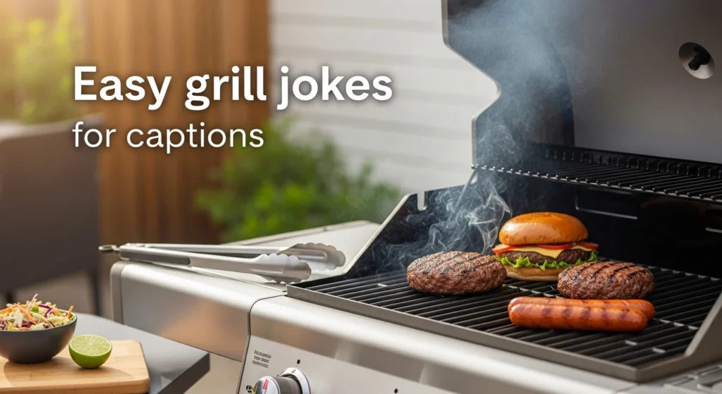 Easy grill jokes for captions