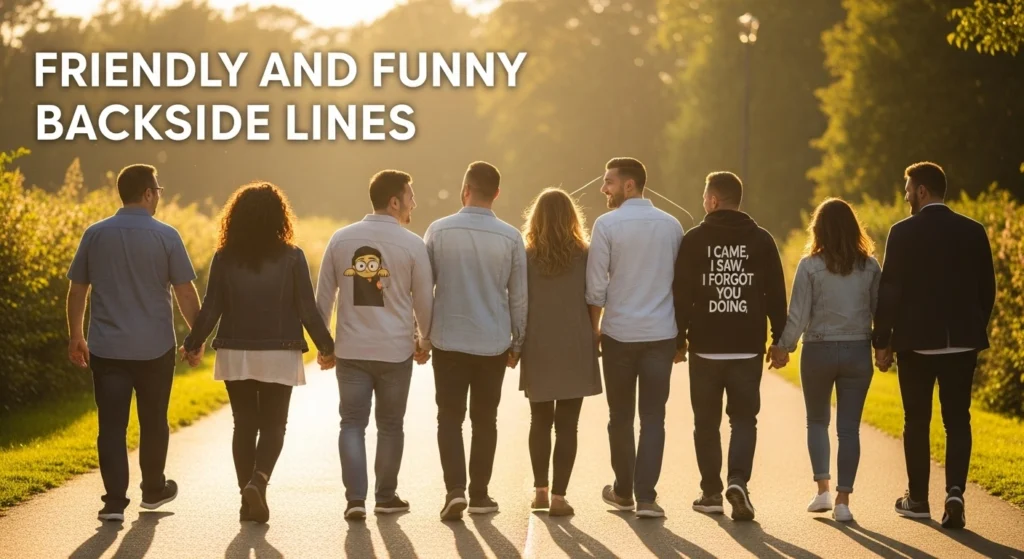 Friendly and Funny Backside Lines