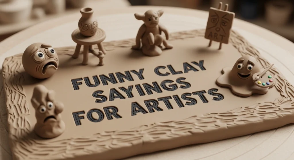Funny Clay Sayings for Artists