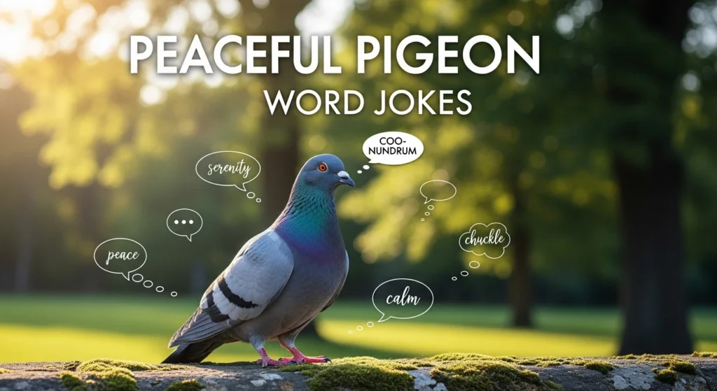 Peaceful pigeon word jokes