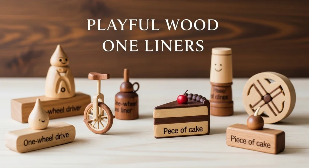 Playful Wood One Liners