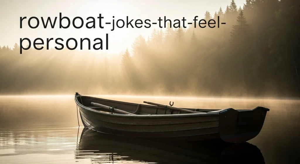 Rowboat Jokes That Feel Personal