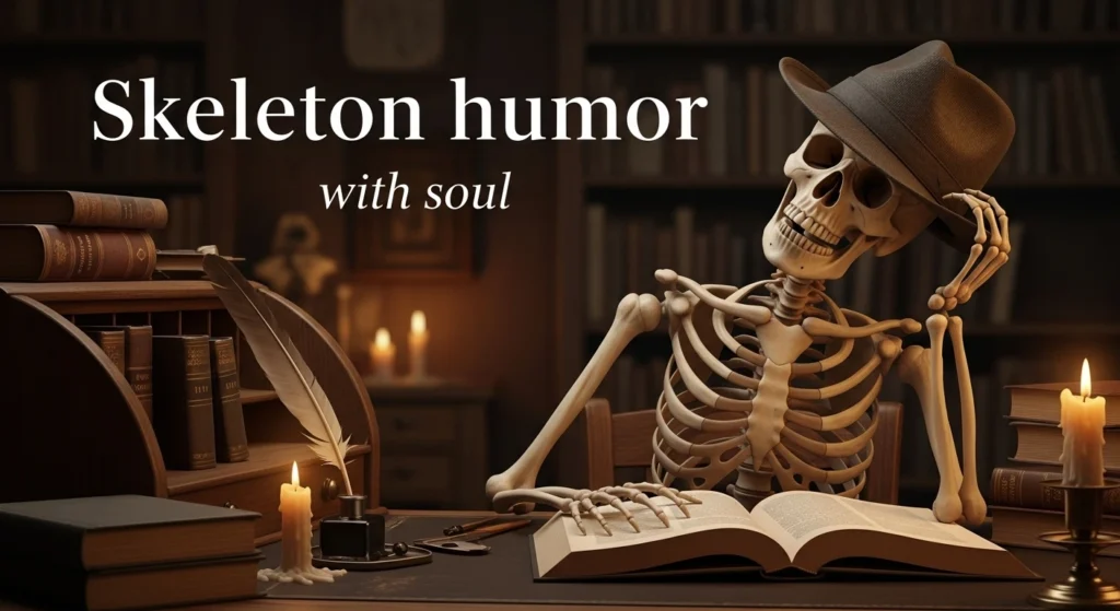 Skeleton humor with soul