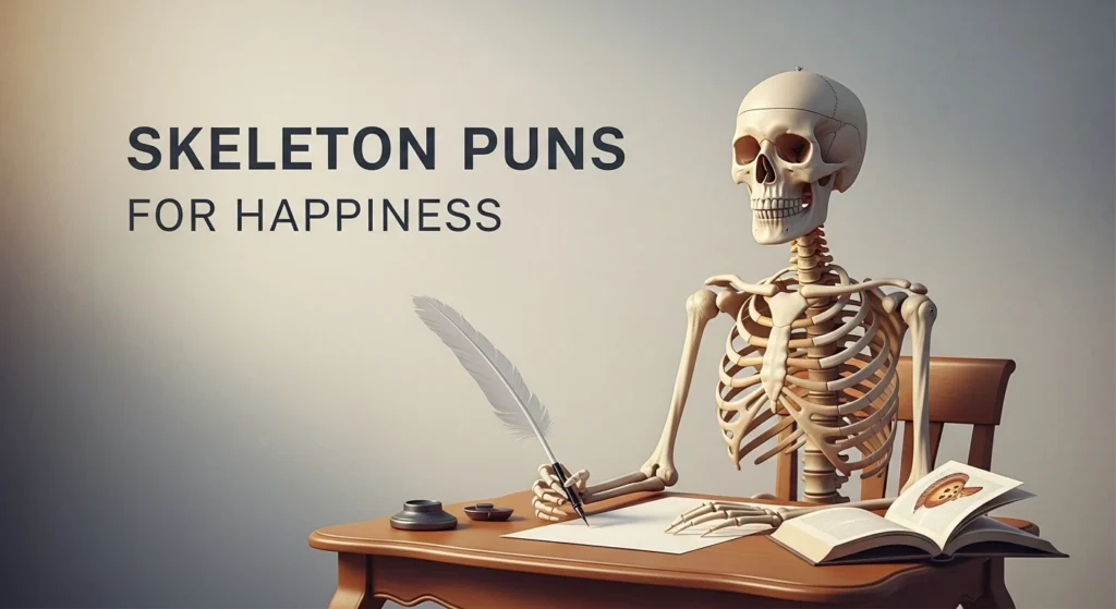 Skeleton puns for happiness