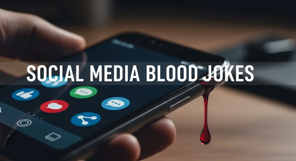 Social Media Blood Jokes