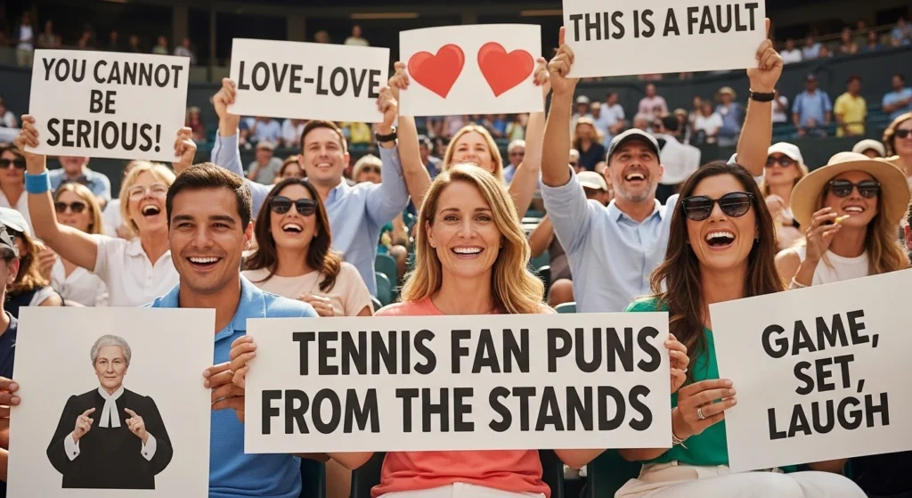 Tennis Fan Puns From the Stands