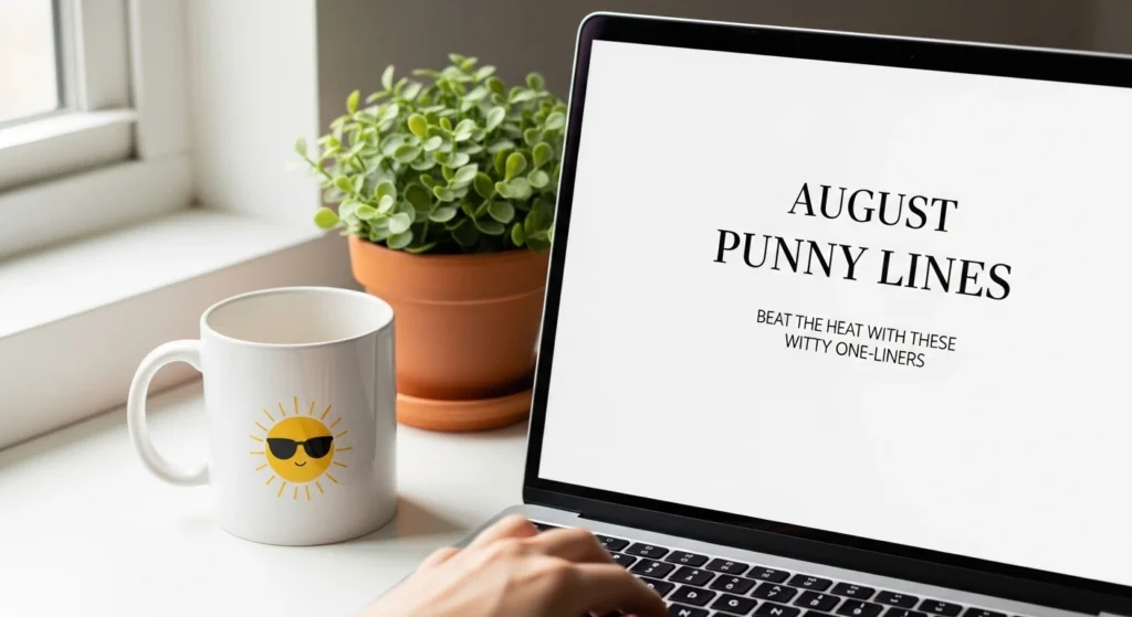 August Punny Lines
