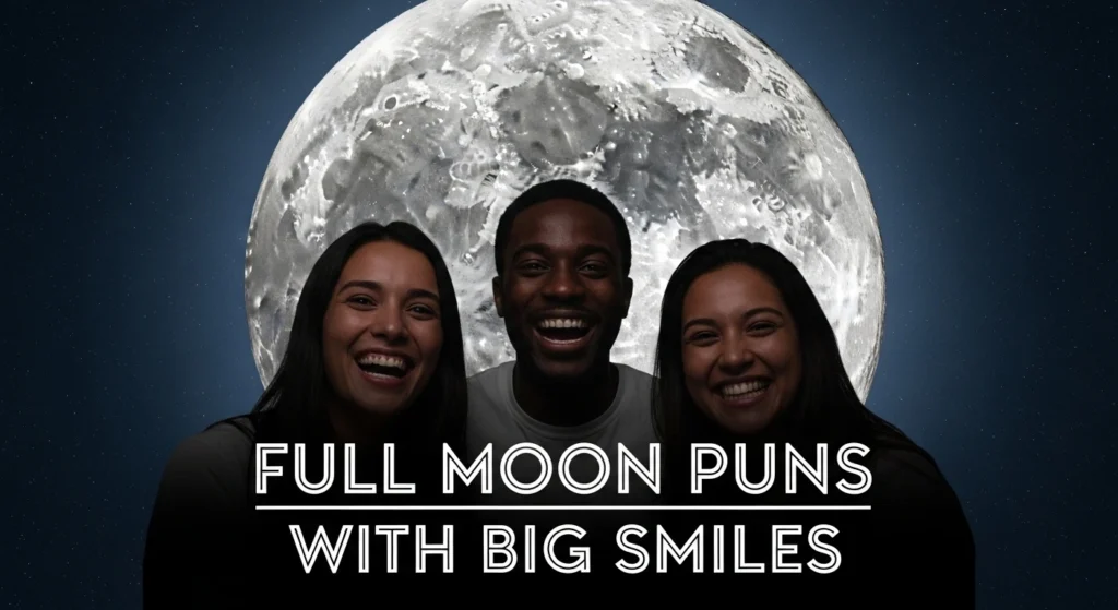 Full Moon Puns With Big Smiles