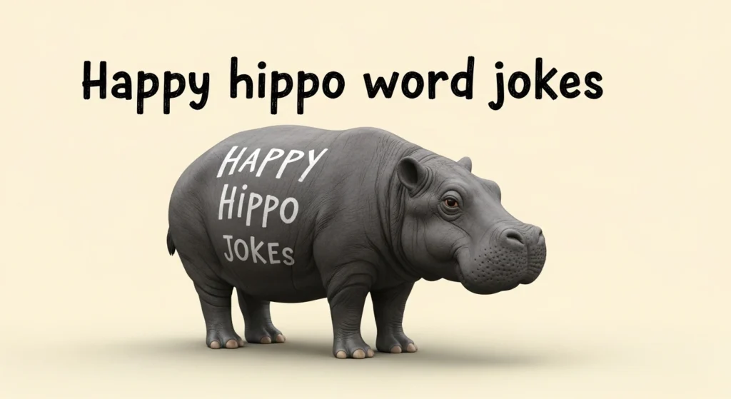 Happy hippo word jokes