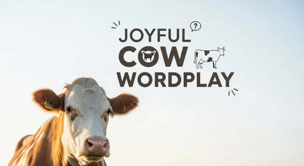 Joyful Cow Wordplay