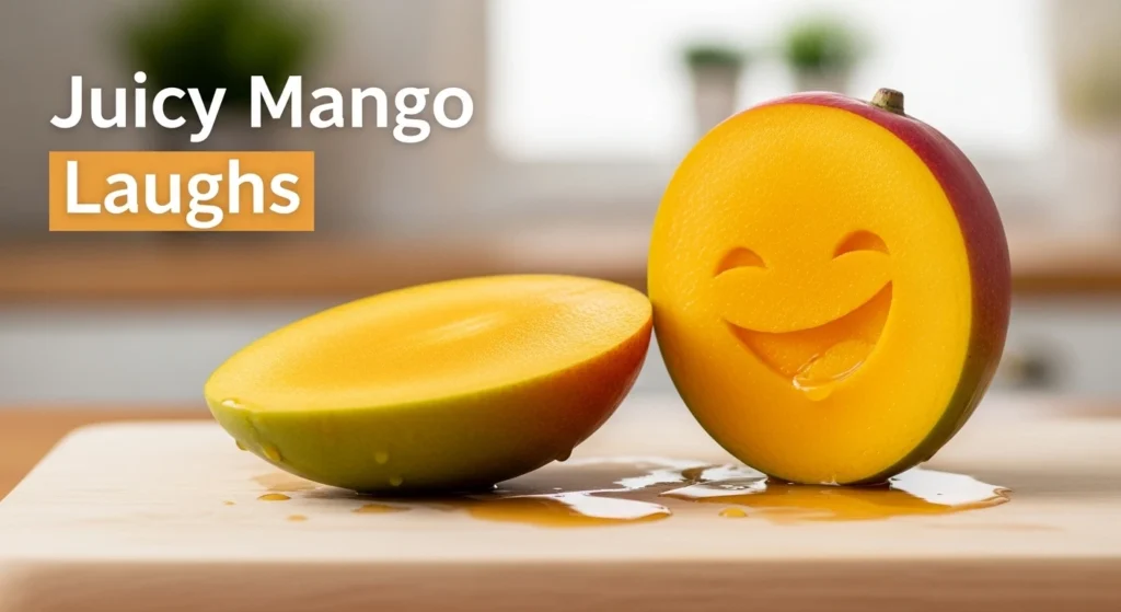 Juicy mango laughs