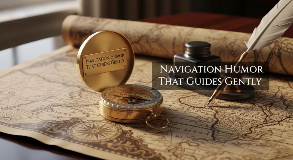 Navigation Humor That Guides Gently