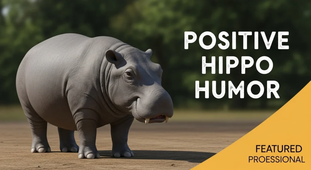 Positive hippo humor