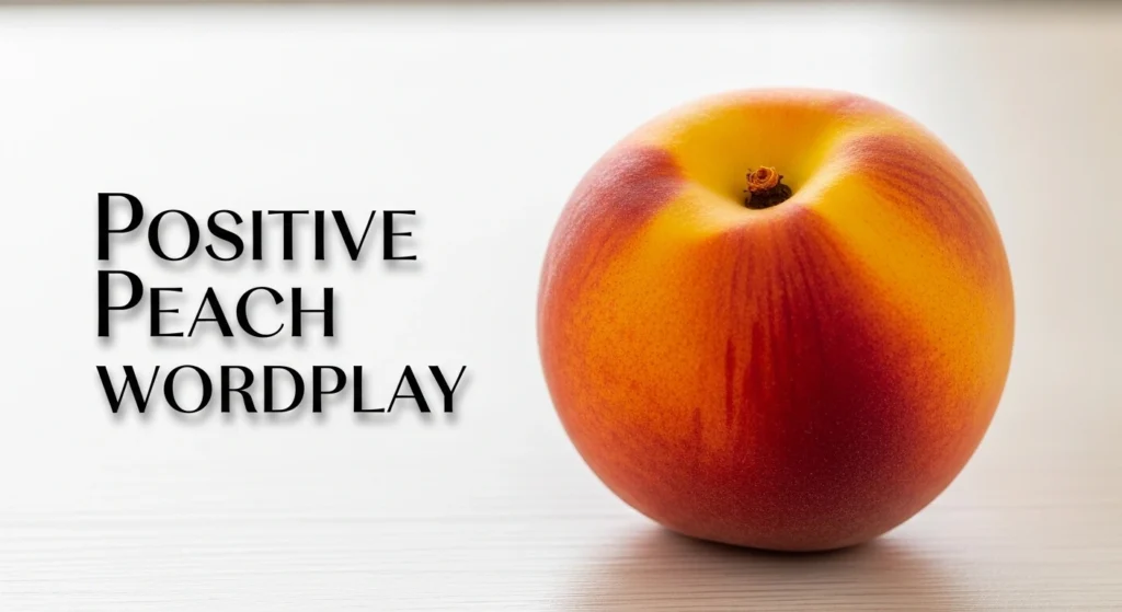 Positive Peach Wordplay