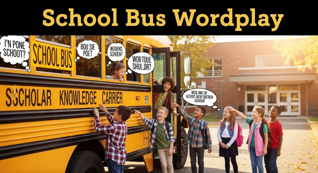 School Bus Wordplay