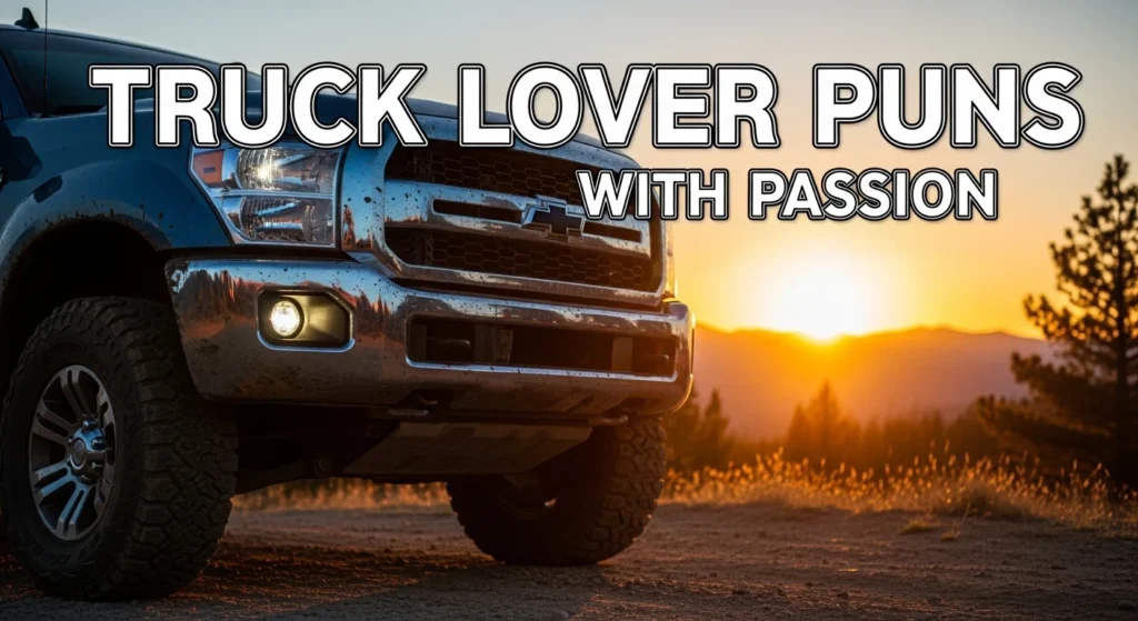 Truck Lover Puns With Passion