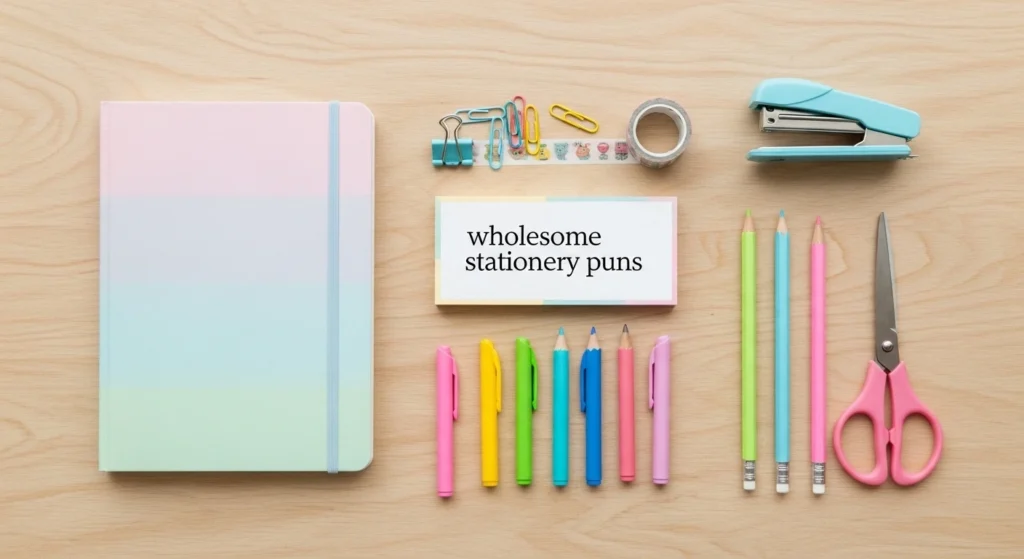 wholesome stationery puns