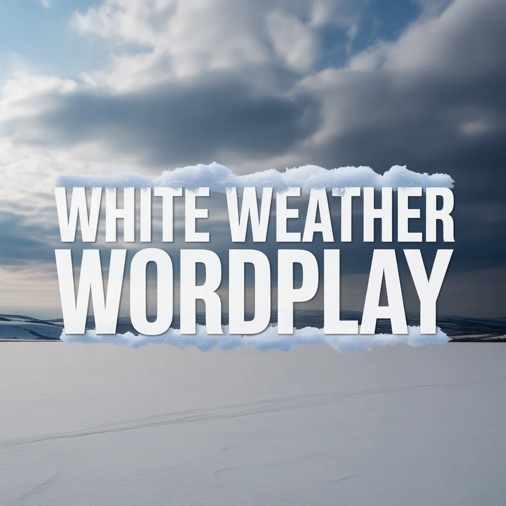 White Weather Wordplay