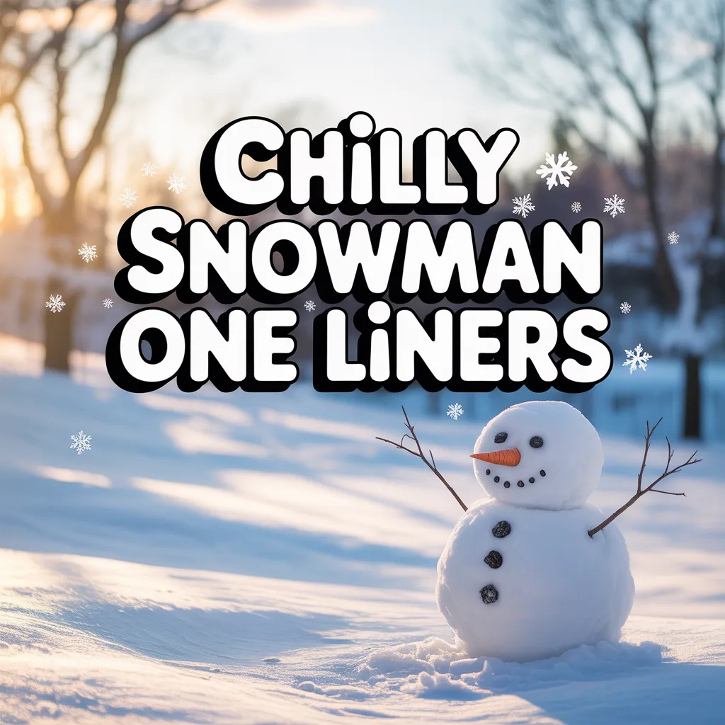 Chilly snowman one liners