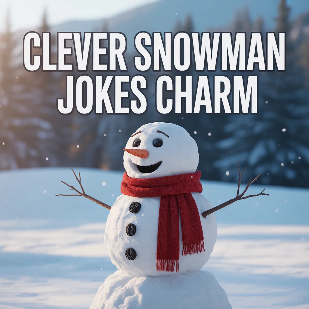 Clever snowman jokes charm