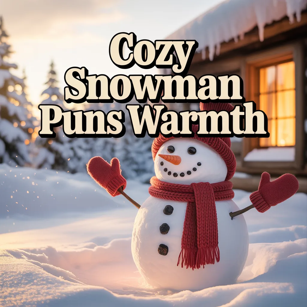 Cozy snowman puns warmth