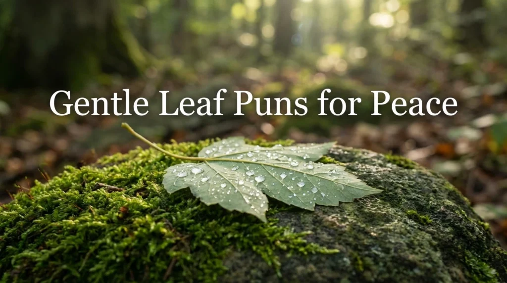 Gentle Leaf Puns for Peace