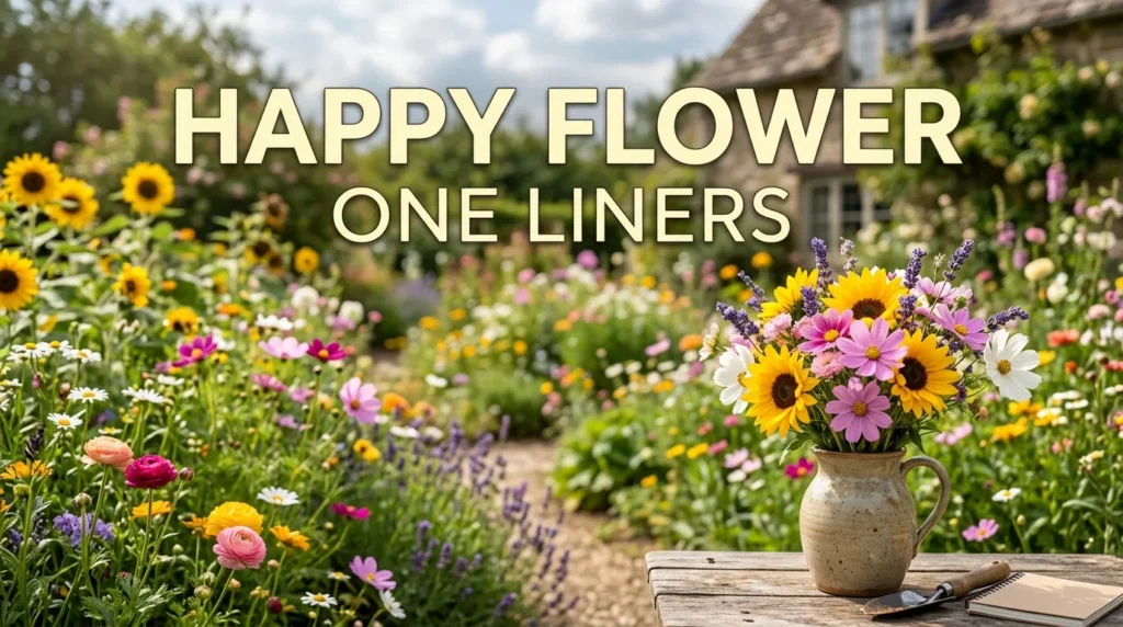 Happy Flower One Liners