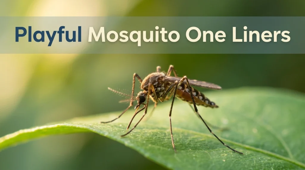 Playful Mosquito One Liners