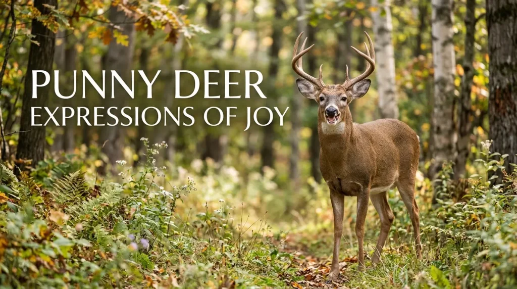 Punny Deer Expressions of Joy