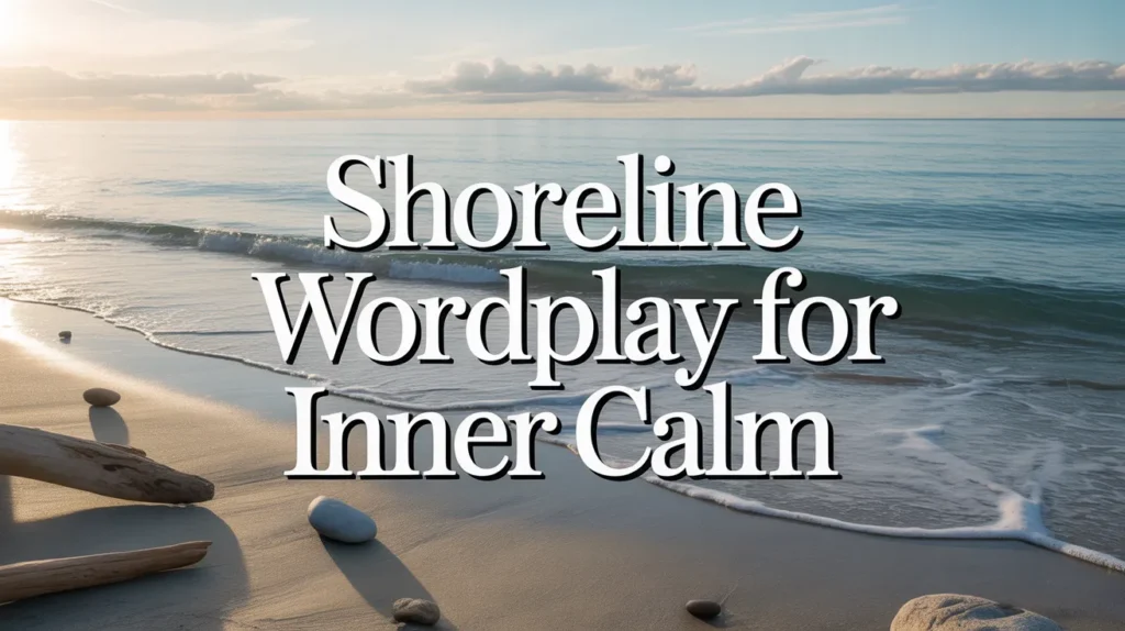 Shoreline Wordplay for Inner Calm
