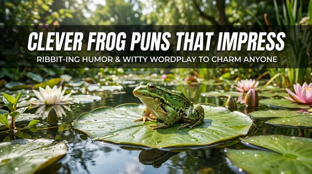 Clever Frog Puns That Impress