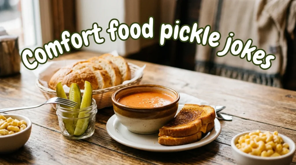 Comfort food pickle jokes