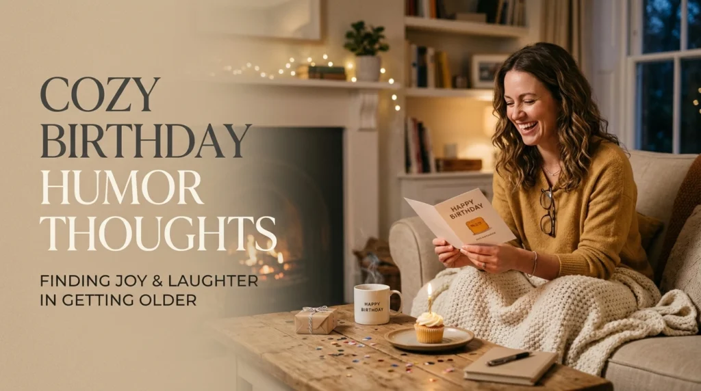 Cozy Birthday Humor Thoughts