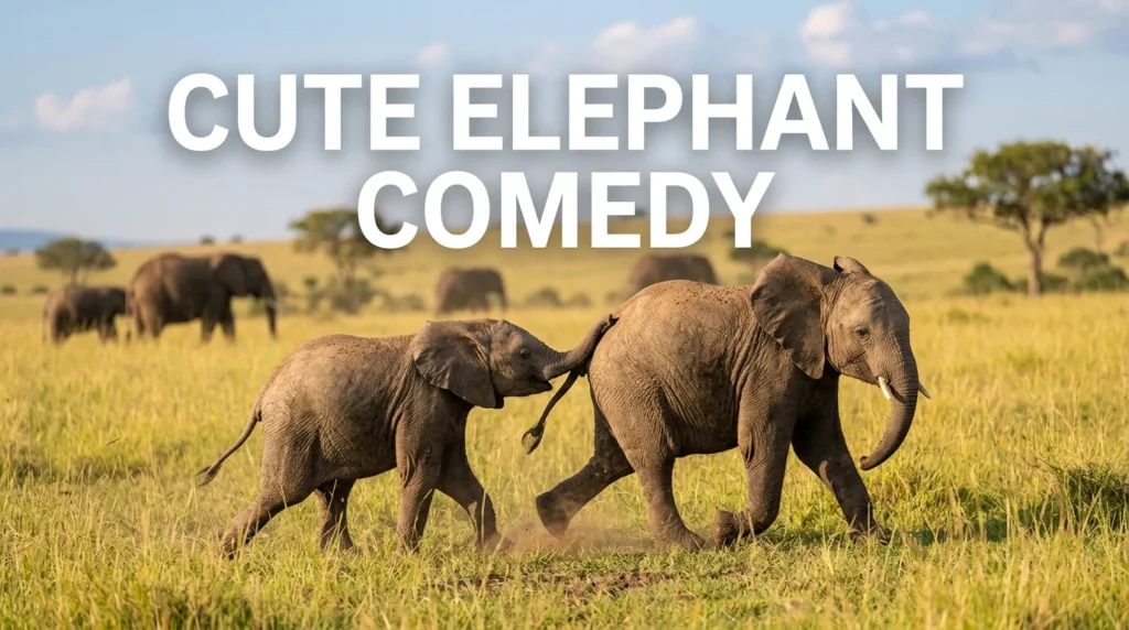 Cute Elephant Comedy