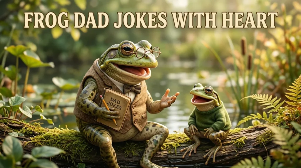 Frog Dad Jokes With Heart