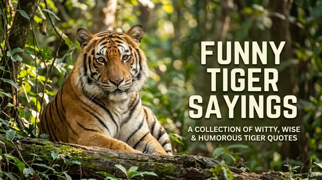Funny Tiger Sayings
