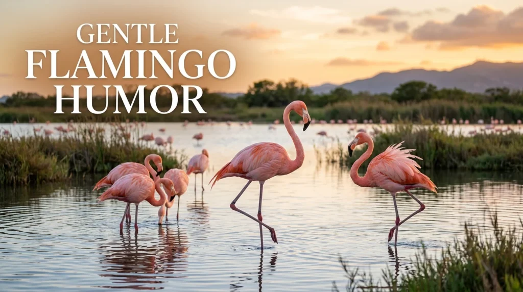 Gentle Flamingo Humor