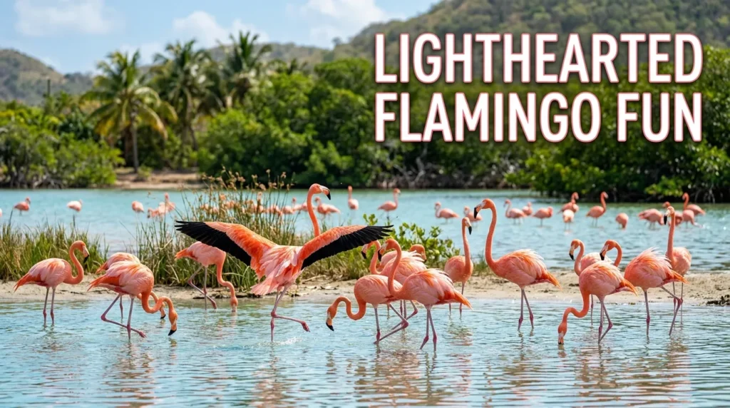 Lighthearted Flamingo Fun