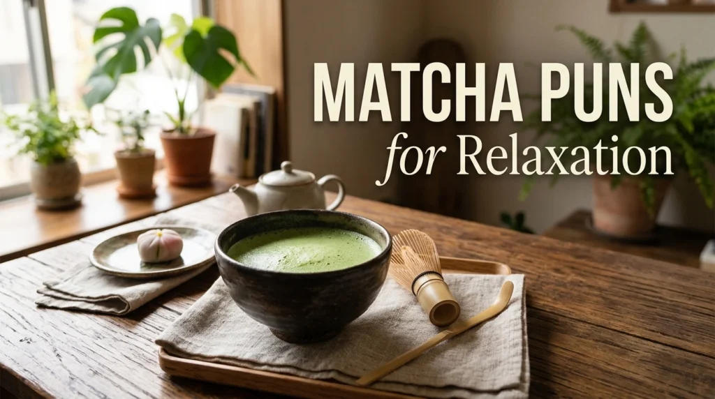 Matcha Puns for Relaxation