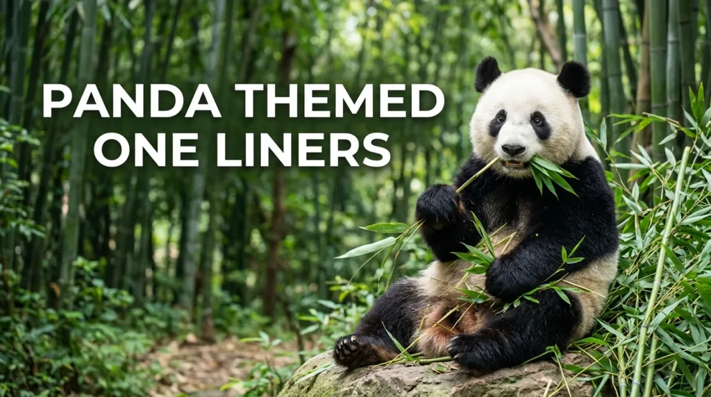 Panda Themed One Liners