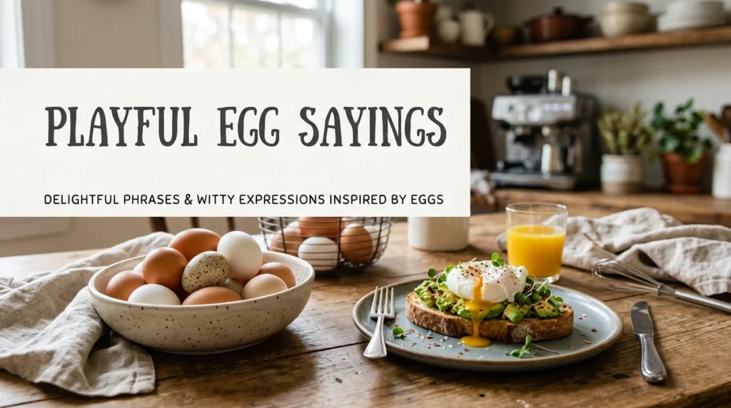 Playful Egg Sayings
