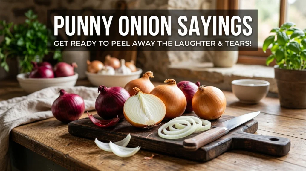 Punny Onion Sayings