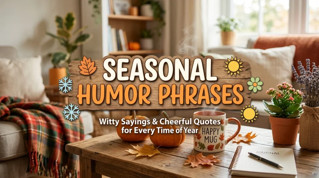 Seasonal humor phrases