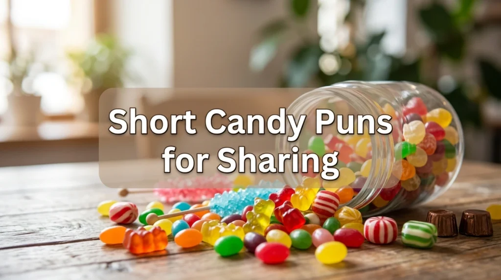 Short Candy Puns for Sharing