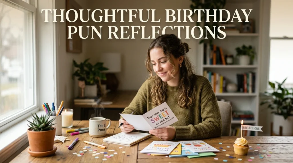 Thoughtful Birthday Pun Reflections